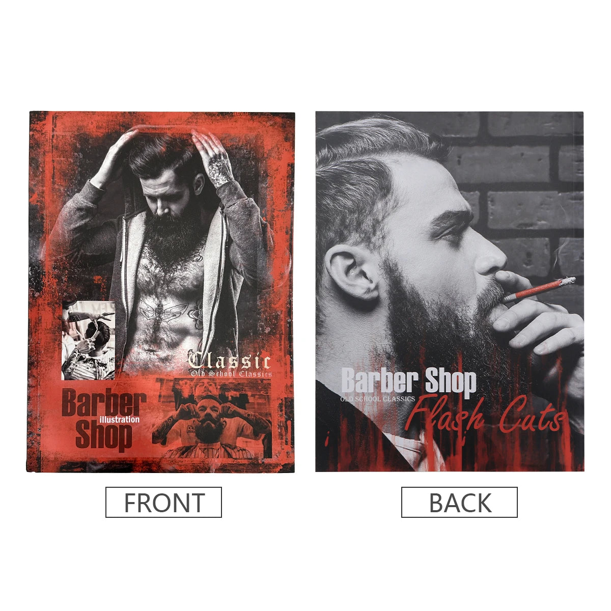 Barbershop Men's Hairdressing Magazine Atlas Salon Fashion Pro Barber Book Stylist Design Illustration Album Barbershop Styling