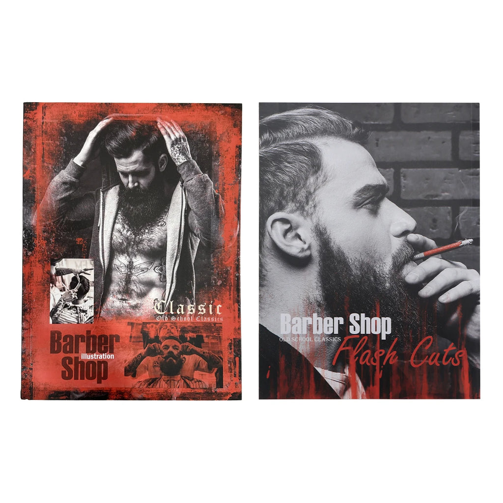 Barbershop Men's Hairdressing Magazine Atlas Salon Fashion Pro Barber Book Stylist Design Illustration Album Barbershop Styling