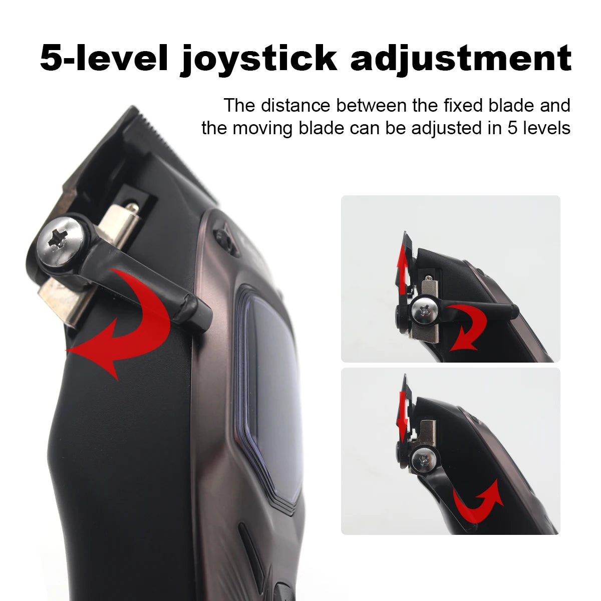 KEMEI 1726 Professional Hair Clipper with DLC Blade 12W 10000RPM Magnetic Vector Motor Hair Cutting Machine for Men Barber