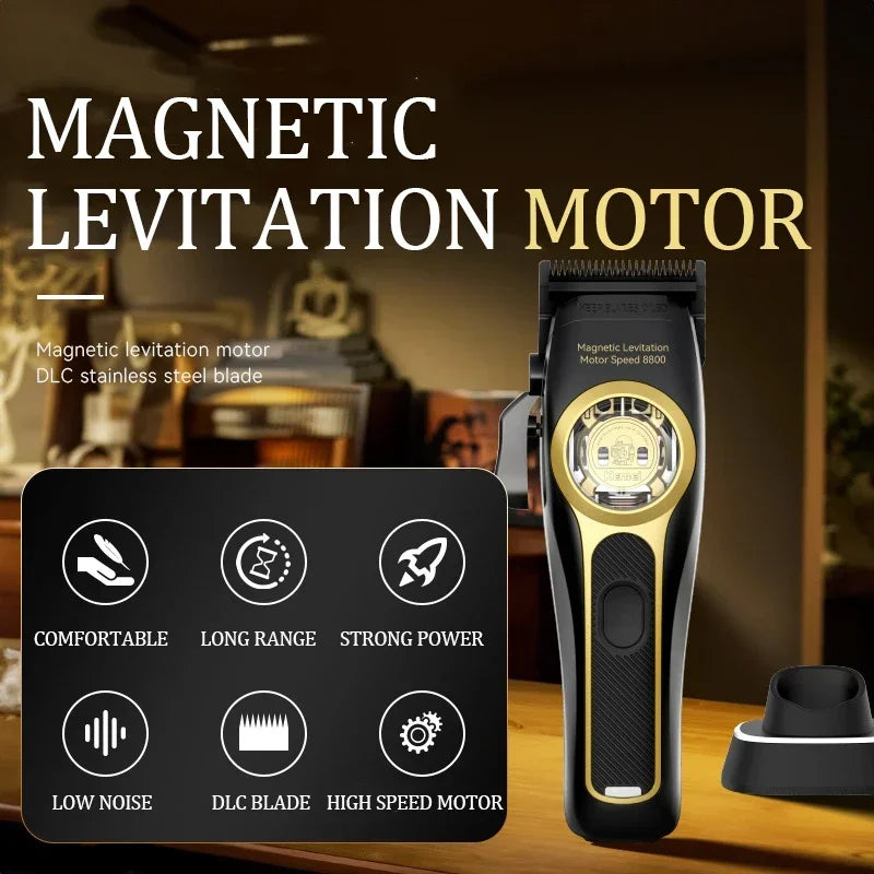 Kemei 2373 Barber Fade Hair Clippers Professional Cordless Hair Trimmer Electric Men Hair Cutting Machine Magnetic Motor 8800RPM